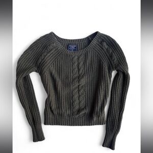 Y2K winter Abercombie and‎ Fitch cable Knit sweater
